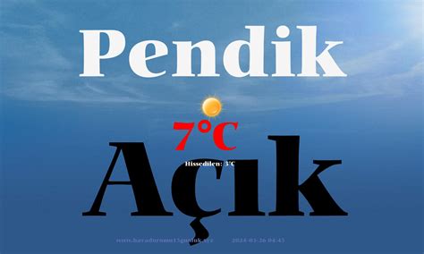 Istanbul pendik hava durumu